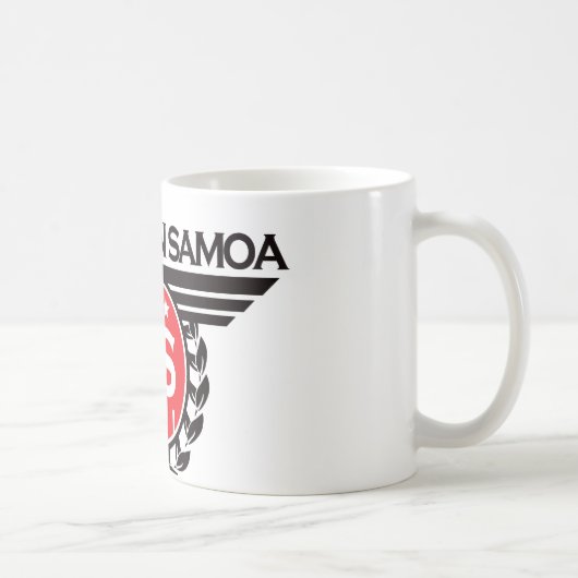 Mug Conception de crête des Samoa américaines (Droite)