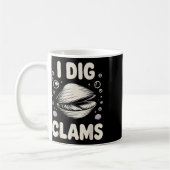 Mug Conception de creusage de palourdes drôle pour hom (Gauche)