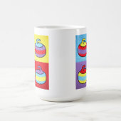 Mug Conception de curling Pop Art Rocks (Centre)