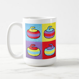 Mug Conception de curling Pop Art Rocks