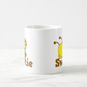 Mug Conception de cutie de kawaii d'abeille de miel de (Centre)
