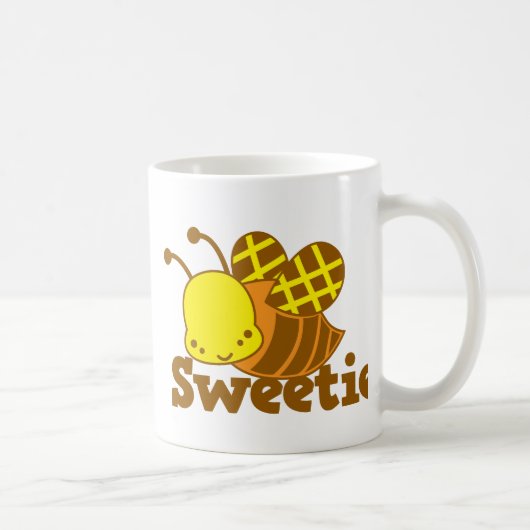 Mug Conception de cutie de kawaii d'abeille de miel de (Droite)
