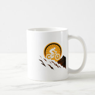 Mug Conception de cyclisme en descente Randonnée au co