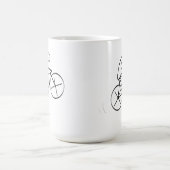 Mug Conception de cyclistes stylisés (Centre)