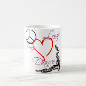 Mug Conception de danse de danseur de danse (Centre)