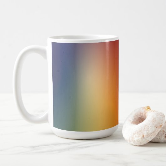Mug conception de dégradé de forme libre sur café (Avec donut)