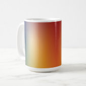 Mug conception de dégradé de forme libre sur café (Devant gauche)