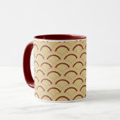 Mug Conception de demi-anneau de canneberge (Devant gauche)