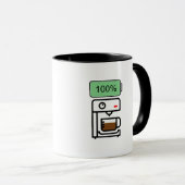 Mug Conception de dépendance au café (Devant droit)