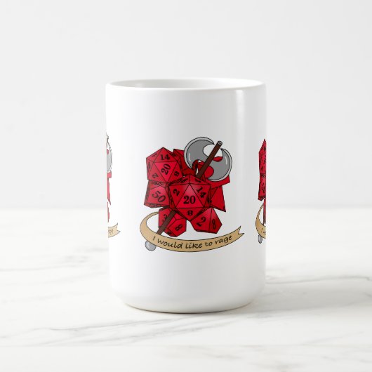 Mug Conception de dés barbares (Centre)