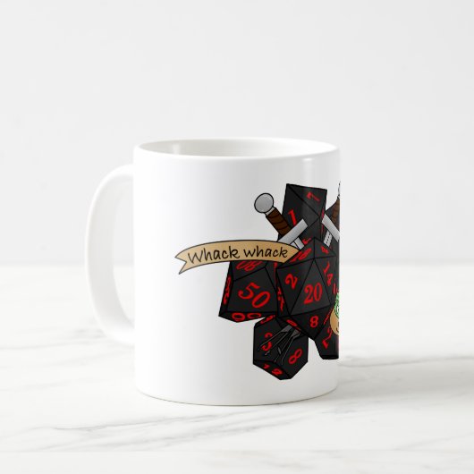 Mug Conception de dés non fiables (Devant gauche)