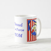 Mug conception de design d'impression vintage de maman (Devant droit)