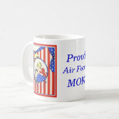Mug conception de design d'impression vintage de maman (Devant gauche)