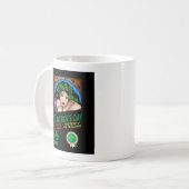 Mug Conception de design rétro de la Saint-Patrick ave (Devant gauche)