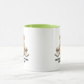 Mug Conception de dessin animé d'auteur Retriever doré (Centre)