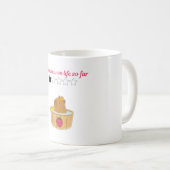 Mug Conception de dessin animé de capybara kawaii mign (Devant droit)