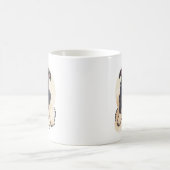 Mug Conception de dessin animé de chiot Pitbull mignon (Centre)
