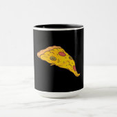 Mug Conception de dessin animé de morceau de pizza sav (Centre)