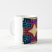Mug Conception de dessin d'art abstrait de texte Hakun (Devant gauche)