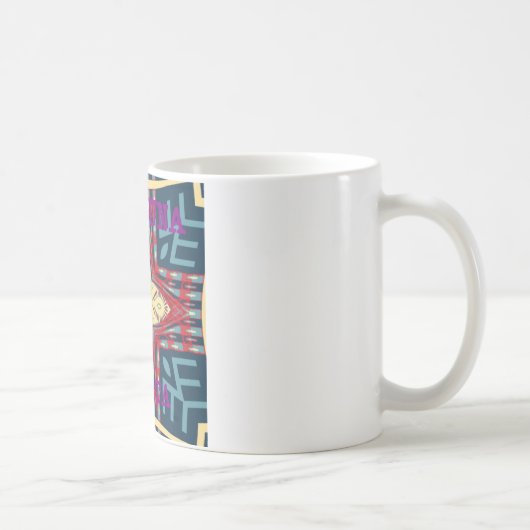 Mug Conception de dessin d'art abstrait de texte Hakun (Droite)
