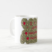 Mug Conception de dessin d'art d'impression Hakuna Mat (Devant gauche)