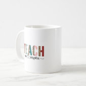 Mug Conception de devis couleur Leopard TEACH (Devant gauche)