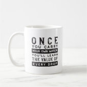 Mug Conception de devis de sagesse - Valeur de chaque (Gauche)