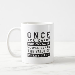 Mug Conception de devis de sagesse - Valeur de chaque 