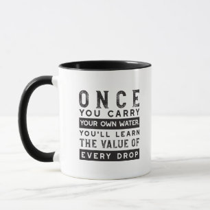 Mug Conception de devis de sagesse - Valeur de chaque