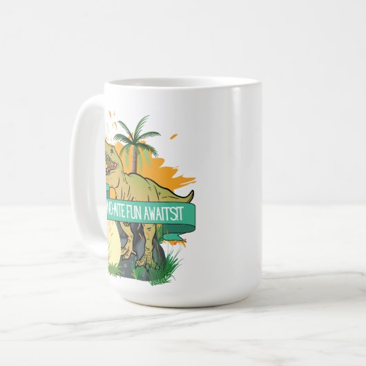 MUG CONCEPTION DE DINOSAUR (Devant gauche)