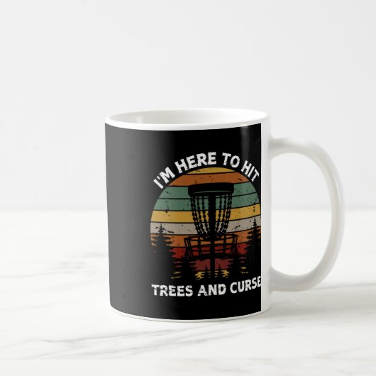 Mug Conception de disque de golf rétro pour hommes fem (Droite)
