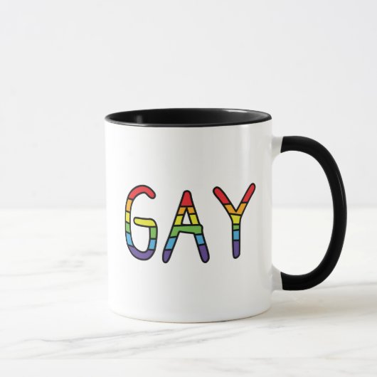 Mug Conception de Doodle Gay (Droite)