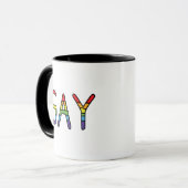 Mug Conception de Doodle Gay (Devant gauche)