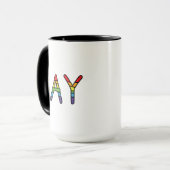 Mug Conception de Doodle Gay (Devant gauche)