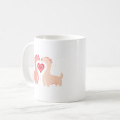 Mug Conception de dragon pour couple mignon (Devant gauche)