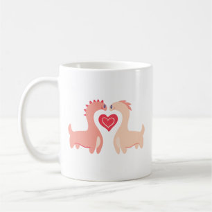 Mug Conception de dragon pour couple mignon