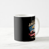 Mug Conception de drapeau américain années de liberté (Devant droit)