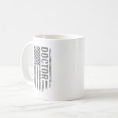 Mug Conception de drapeau américain en détresse pour d (Devant gauche)