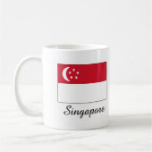 Mug Conception de drapeau de Singapour (Gauche)