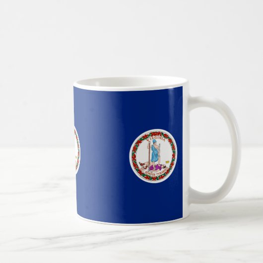 Mug Conception de drapeau d'état de la Virginie (Droite)