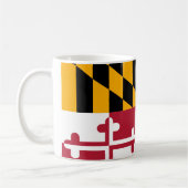 Mug Conception de drapeau d'état du Maryland (Gauche)