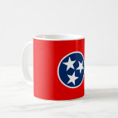 Mug Conception de drapeau d'état du Tennessee (Devant gauche)