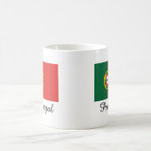 Mug Conception de drapeau du Portugal (Centre)