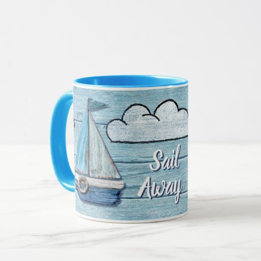 Mug Conception de Driftwood Beach Conception Yacht 2 t (Devant gauche)