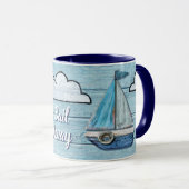 Mug Conception de Driftwood Beach Conception Yacht 2 t (Devant droit)