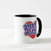 Mug Conception de fans de courses en colère v2 (Devant droit)