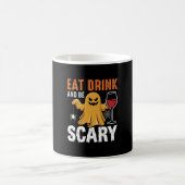 Mug Conception de fantôme effrayant pour manger et boi (Centre)