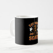 Mug Conception de fantôme effrayant pour manger et boi (Devant gauche)