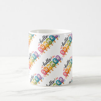 Mug Conception de Faux Yarn Bonjour Été