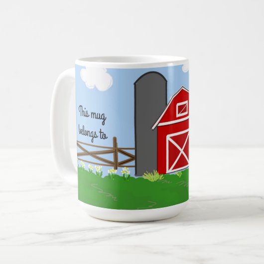 Mug Conception de Ferme de Campagne (Devant gauche)